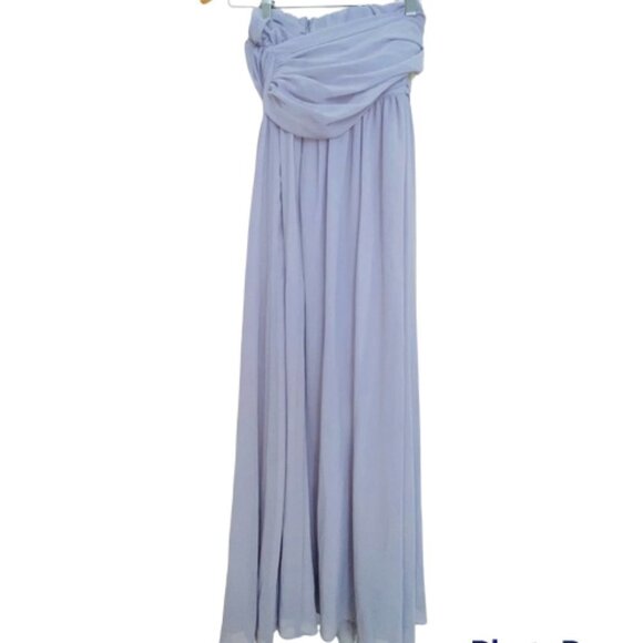 Lulu's Royal Engagement Strapless Lavender Maxi Dress Size Small - Picture 3 of 7